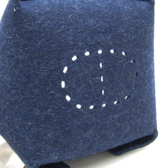 Hermes Wool Leather Others Brown,Navy VIDE POCHE PASSE-PASSE PM Accessory Cas... - Picture 5 of 9